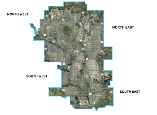 Calgary map